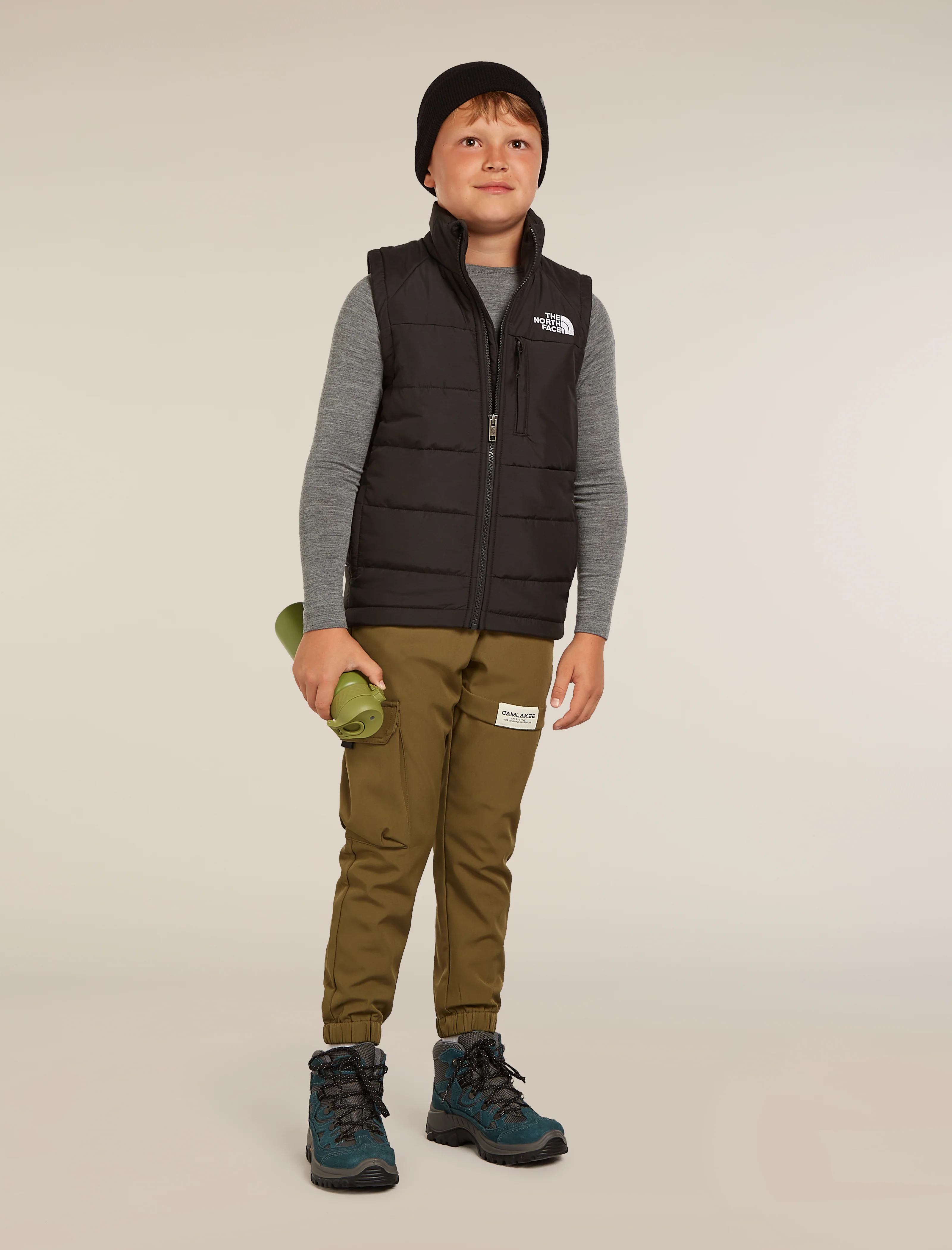 Kids’ Merino 200 Oasis Long Sleeve Crewe Thermal Top - Image 8