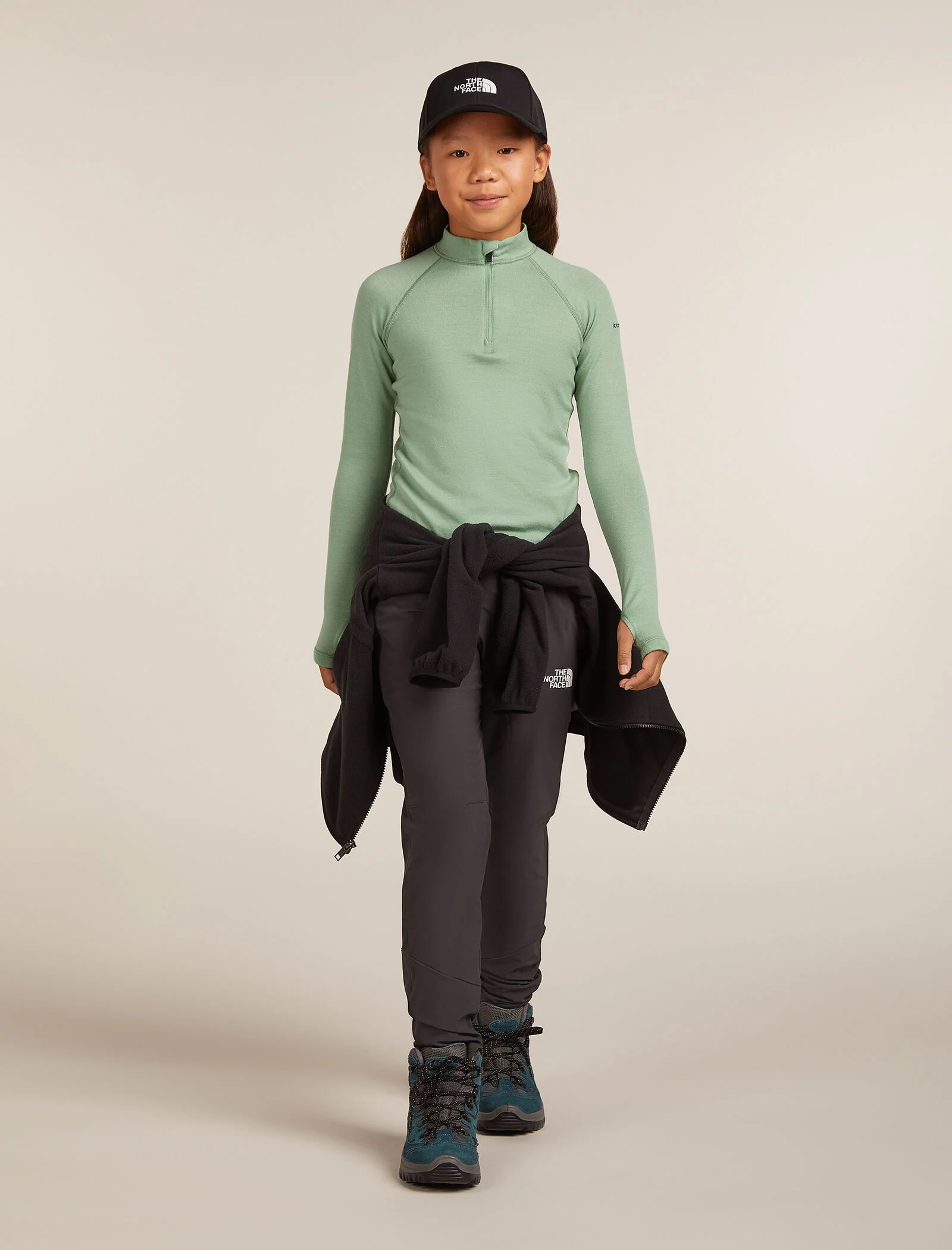 Kids’ Merino 260 Tech Long Sleeve Half Zip Thermal Top - Image 4