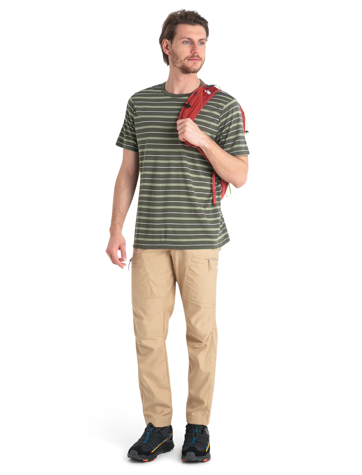 Men's Merino Blend Wave T-Shirt Stripe - Image 4