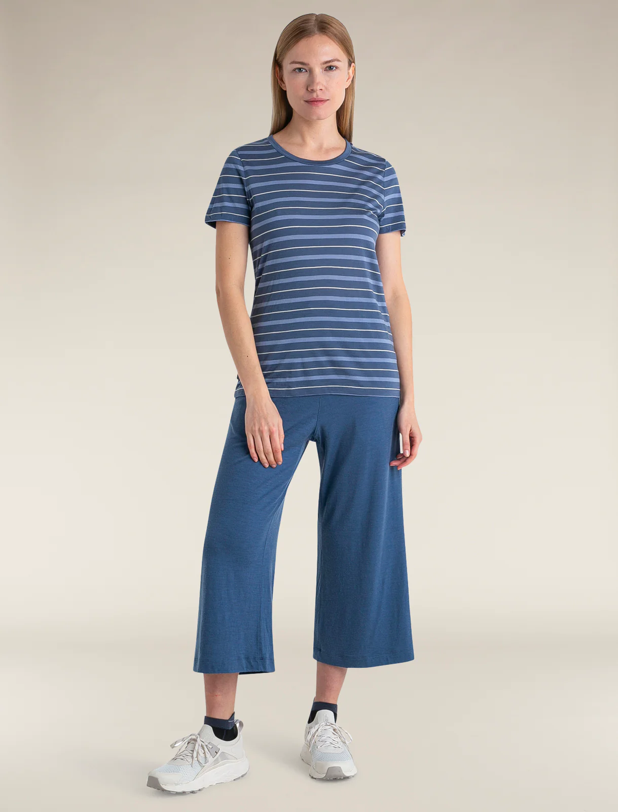 Women's Merino Blend Wave T-Shirt Stripe - Image 3